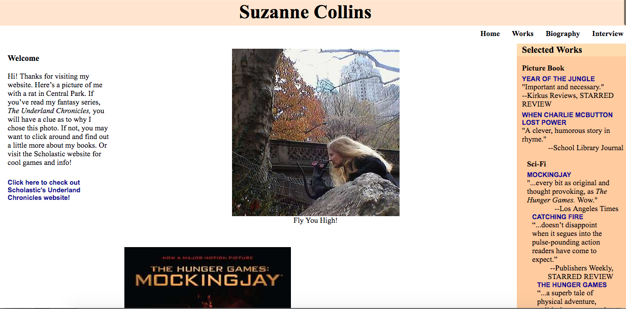 Suzanne Collins desktop landing page desig SEO Company Sydney 
