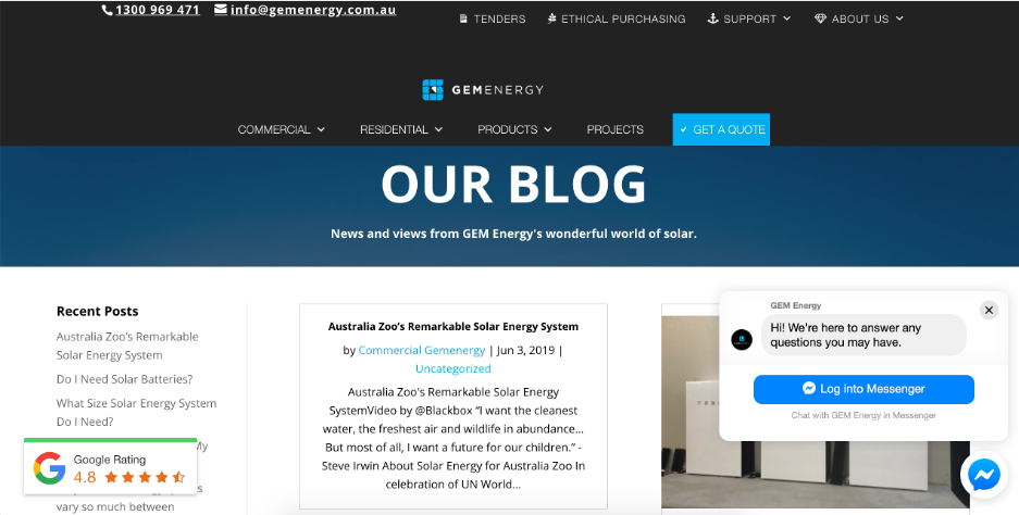 Content Strategies for the Renewable Energy Industry Blog Post Example - SEO Sydney