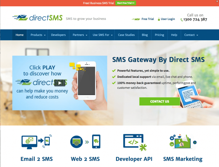 Web Design SEO Sydney Direct SMS